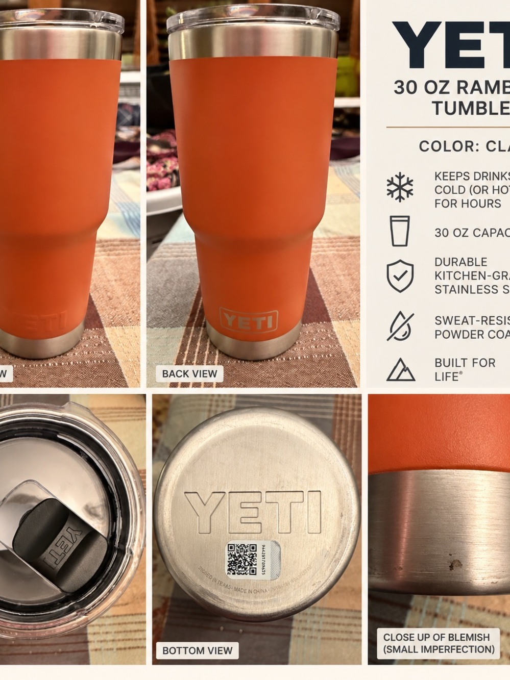 Yeti 30oz in Clay. Retired color